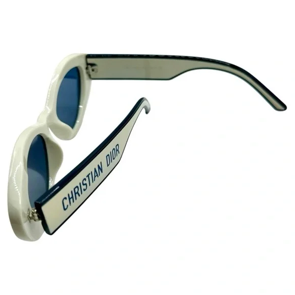 Christian Dior Sunglasses | Ivory & Blue | New (No Box/Tags) | 52-19-140 | Women - Picture 4 of 15